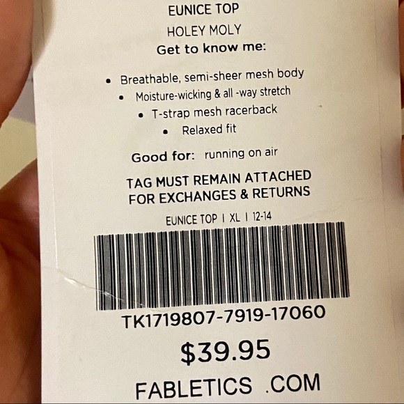 NWT Fabletics XL Eunice Tank Top - Picture 10 of 13